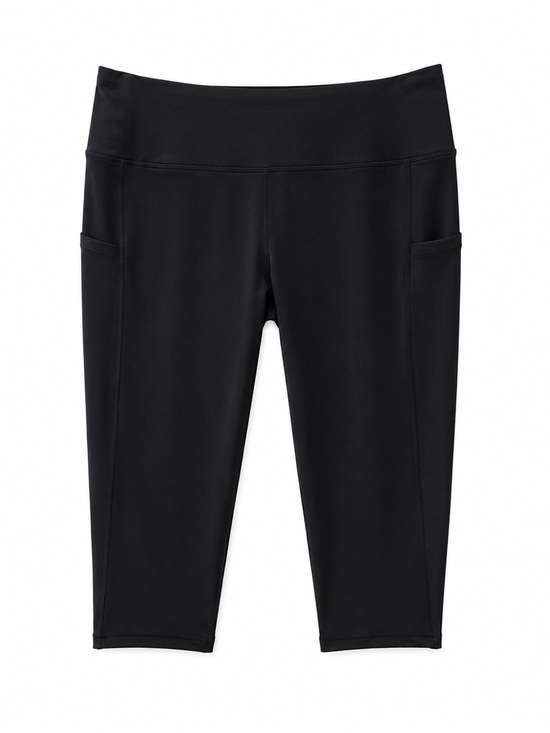 The Gym People Pants - The Gym People Black High Waist Capri Leggings w/ Pockets Size 2XL NWT